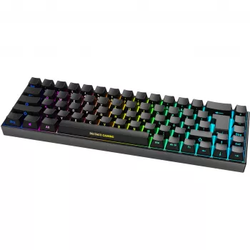Deltaco GAM-100-DE - 65% - USB + Bluetooth - switch meccanico - QWERTZ - LED RGB - nero