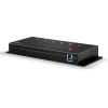 Lindy Hub USB 3.0 in metallo a 7 porte, USB 3.2 Gen 1 (3.1 Gen 1) Type-A, 5000 Mbit/s, nero, 0,8 m, 185 mm, 75 mm