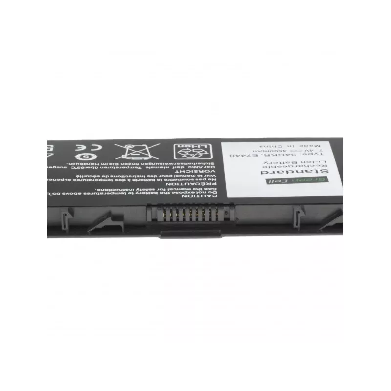 Batteria Green Cell DE93 per DELL Latitude E7440, Li‑Ion 7,4V 4500mAh, 4 celle, nera