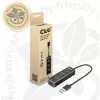 Hub USB CLUB3D USB 3.2 Gen1 Type-A con 3 porte e Gigabit Ethernet