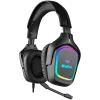 Cuffie gaming con microfono AP-U750MV, nere (USB, RGB)