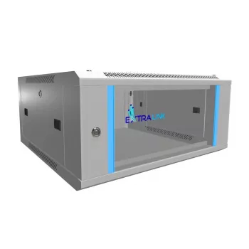 Armadio rack Extralink 4U 600x600 grigio a parete