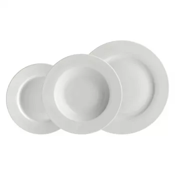 Set di 12 piatti con bordo