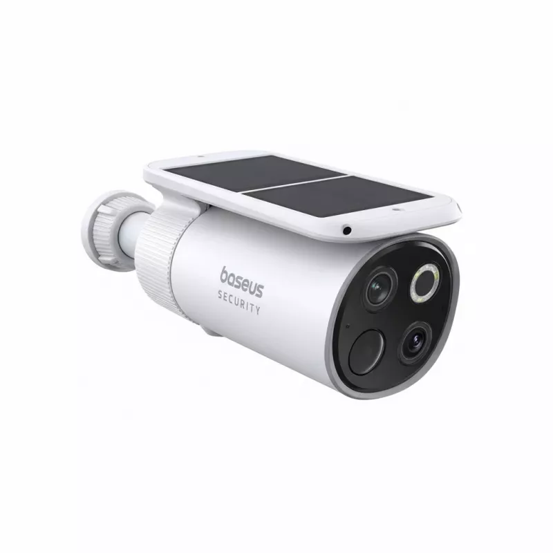 Baseus S1 Pro Outdoor Dual 3K kit di sorveglianza per esterni (2 telecamere), bianco