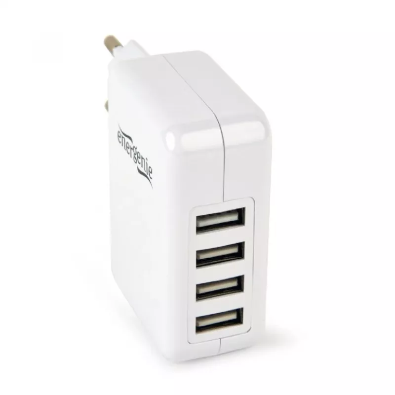 Caricabatterie USB universale bianco/4 porte EG-U4AC-02 GEMBIRD