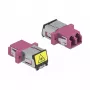 Accoppiatore in fibra ottica DeLOCK 86901 LC duplex femmina su LC duplex femmina multimodale viola