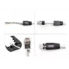 DeLOCK 66903 connettore per cavo RJ-45 nero metallizzato connettore maschio 25 pz.