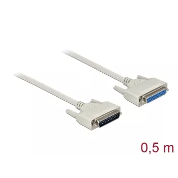 Cavo seriale DeLOCK 86907 beige 0,5m D-Sub 25 Pin
