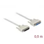 Cavo seriale DeLOCK 86907 beige 0,5m D-Sub 25 Pin