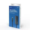 Adattatore SAVIO USB-C 3.1 Gen.1 (M) a RJ-45 Gigabit Ethernet (F), 1000 Mbps, AK-56, grigio