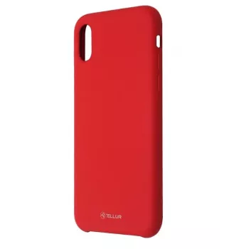 Custodia per cellulare Tellur Silikon Cover per iPhone XS — rosso