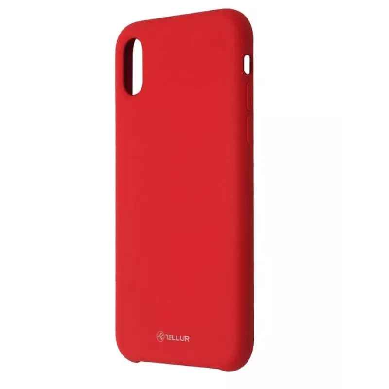 Custodia per cellulare Tellur Silikon Cover per iPhone XS — rosso
