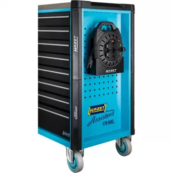 Avvolgicavo Hazet 161N-3D, 10,00 m cavo, nero, prolunga elettrica portatile