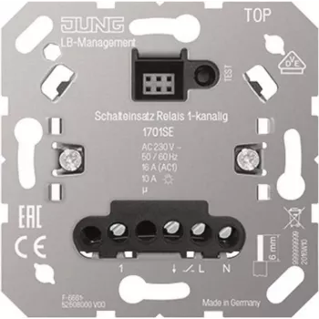 Interruttore luce Jung 1701SE, custodia in plastica, 230 V, 50–60 Hz