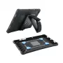 Mobilis PROTECH - cover posteriore per tablet - con supporto e cinturino, rinforzata - nero - per Apple iPad 10,9