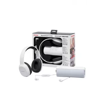 Cuffie Toshiba Wireless Audio Triple Pack HSP-3P19 bianco
