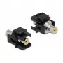Modulo Keystone DeLOCK 86740 piatto nero RCA