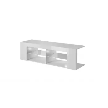 Mobile TV Cama RTV TEXAS 50/134/40 bianco/bianco lucido
