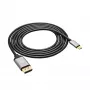 Akyga AK-AV-16 Cavo USB-C a DisplayPort, 4K 60 Hz, 1,8 m, nero