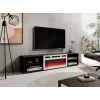 Mobile TV POLO 180x33x39 nero + camino bianco