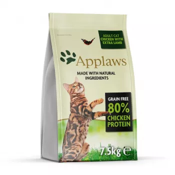 APPLAWS Pollo con agnello - cibo secco per gatti - 7,5 kg