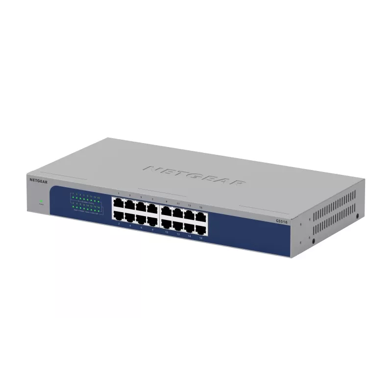 NETGEAR GS516-300EUS switch di rete unmanaged Gigabit Ethernet (10/100/1000) grigio