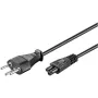 Wentronic Goobay cavo di alimentazione svizzero, 1,8 m, nero - connettore svizzero (tipo J, SEV 1011) > connettore apparecchio C5 (93960)