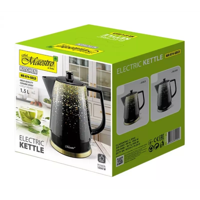 Bollitore in ceramica MAESTRO MR-074-SILV
