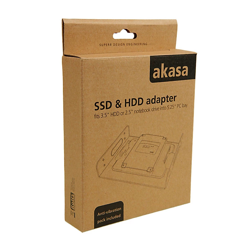 Akasa AK-HDA-01 - adattatore per vano unità - da 5,25 a 3,5 / 2,5 (da 8,9 cm a 8,9 / 6,4 cm)