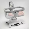 Culla / culla a dondolo Lionelo Bella Set grigio cemento – lettino per neonati con funzione dondolo
