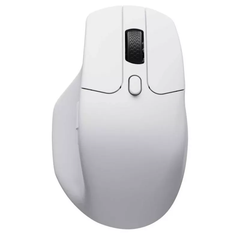 Mouse Keychron M6 per destrorsi RF wireless + Bluetooth + USB-C ottico 30000 DPI bianco