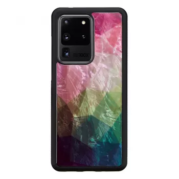 Custodia protettiva per cellulare iKins per Samsung Galaxy S20 Ultra — fiore d'acqua nero