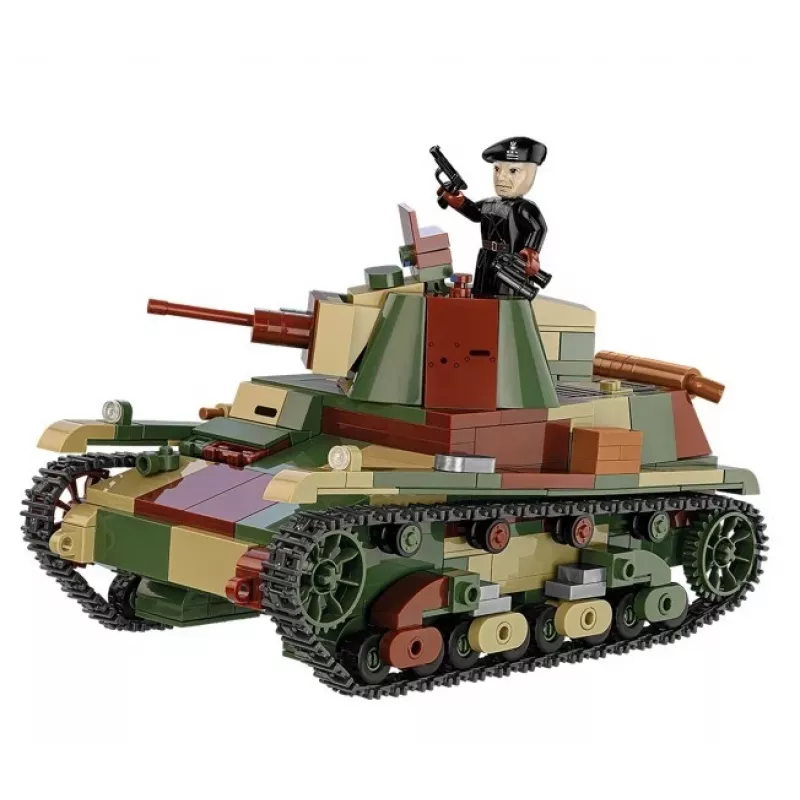 Mattoncini Cobi Carro armato leggero 7TP modello, 669 pezzi, COBI-2661