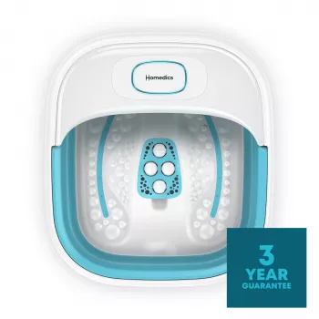 Pediluvio HoMedics FB-70BL-EB – pediluvio compatto pieghevole per uso domestico