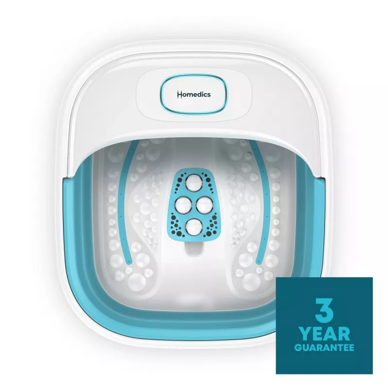 Pediluvio HoMedics FB-70BL-EB – pediluvio compatto pieghevole per uso domestico