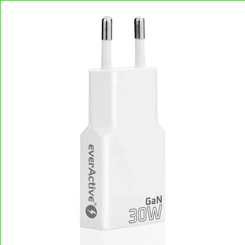 Alimentatore everActive SC-385Q super sottile QC 4 Fast Charging — caricabatterie USB rapido, design compatto