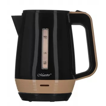 Bollitore elettrico Maestro MR-033 1,7 l 1850–2200 W, corpo in plastica, spegnimento automatico, protezione contro il surriscaldamento, coperchio a pulsante, impugnatura ergonomica