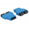 Hub USB 3.0 DeLOCK 65670 nero blu