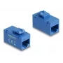 Delock 90642 modulo Keystone RJ45 femmina a RJ45 femmina, Cat.6A UTP, blu