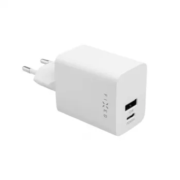 Caricabatterie da viaggio FIXED Fixed Mini USB-C/USB 45W — caricabatterie compatto a doppia porta con USB-C e USB-A