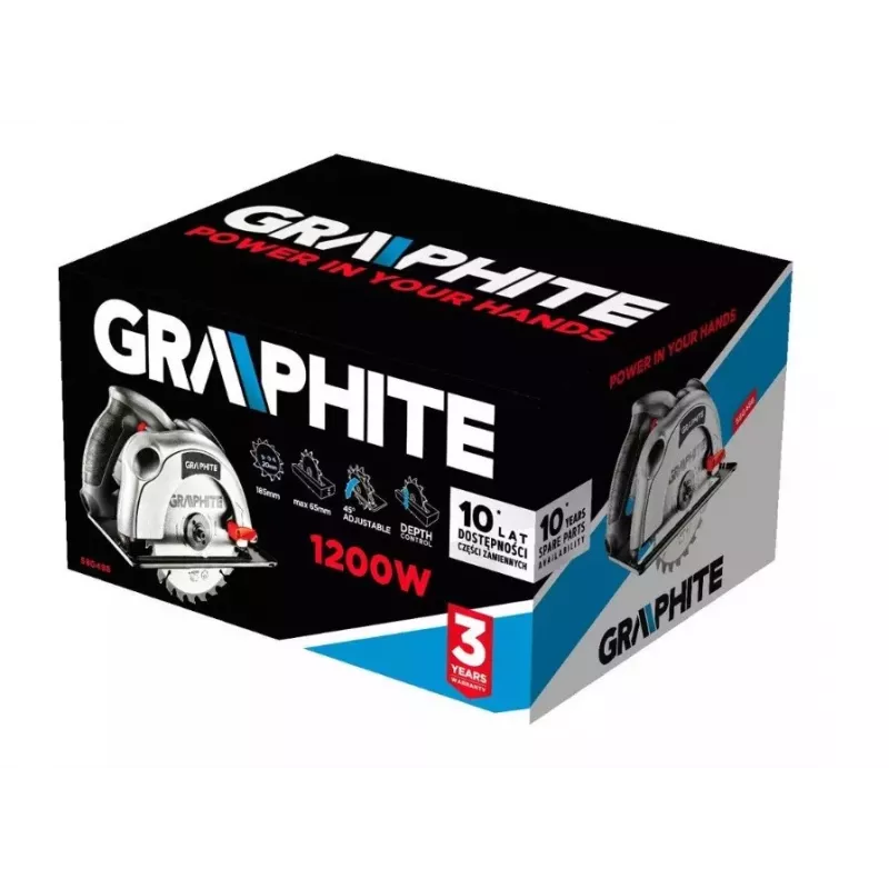 Sega circolare Graphite 58G488 1200 W 185 mm