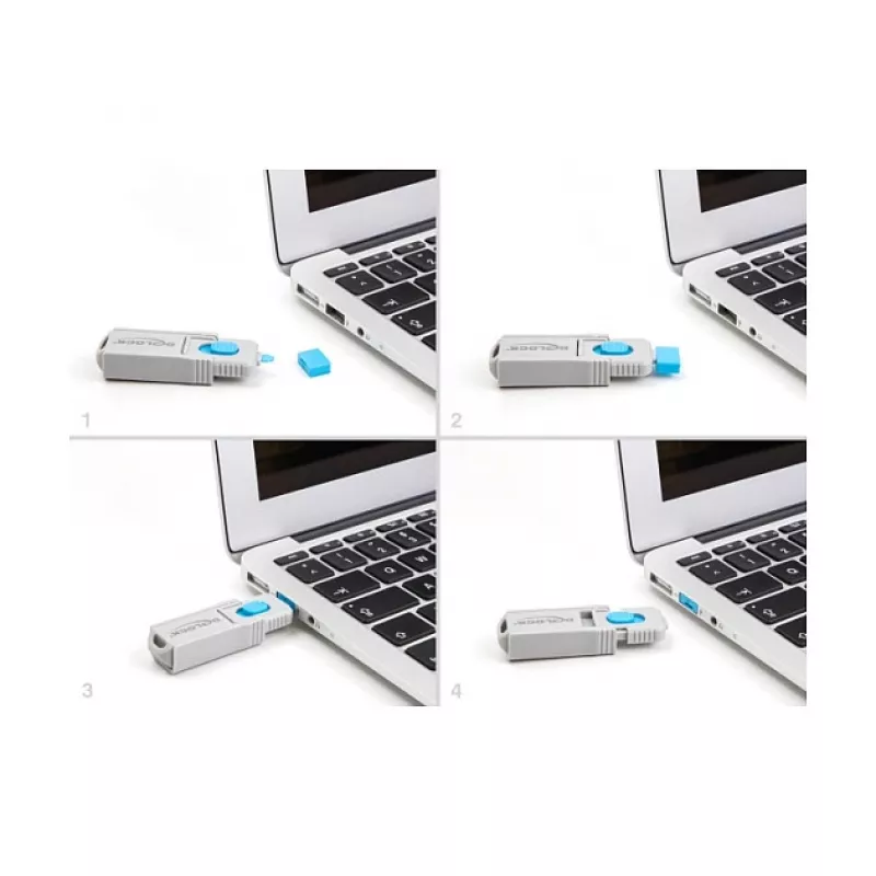 Blocca porte USB Type-A DeLOCK 20947 10 porte blu
