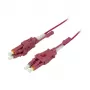 Cavo patch fibra ottica 2 fibre 0,5 m LC-LC 50/125µm OM4 Uniboot girevole Push/Pull AD 2 mm - cavo - fibra multimodale (S215550)
