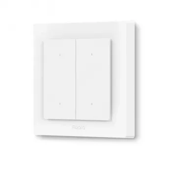 Interruttore luminoso AQARA H2 EU (4 tasti, 2 canali) (WS-K08D) – interruttore a parete Zigbee e Thread con 2 relè