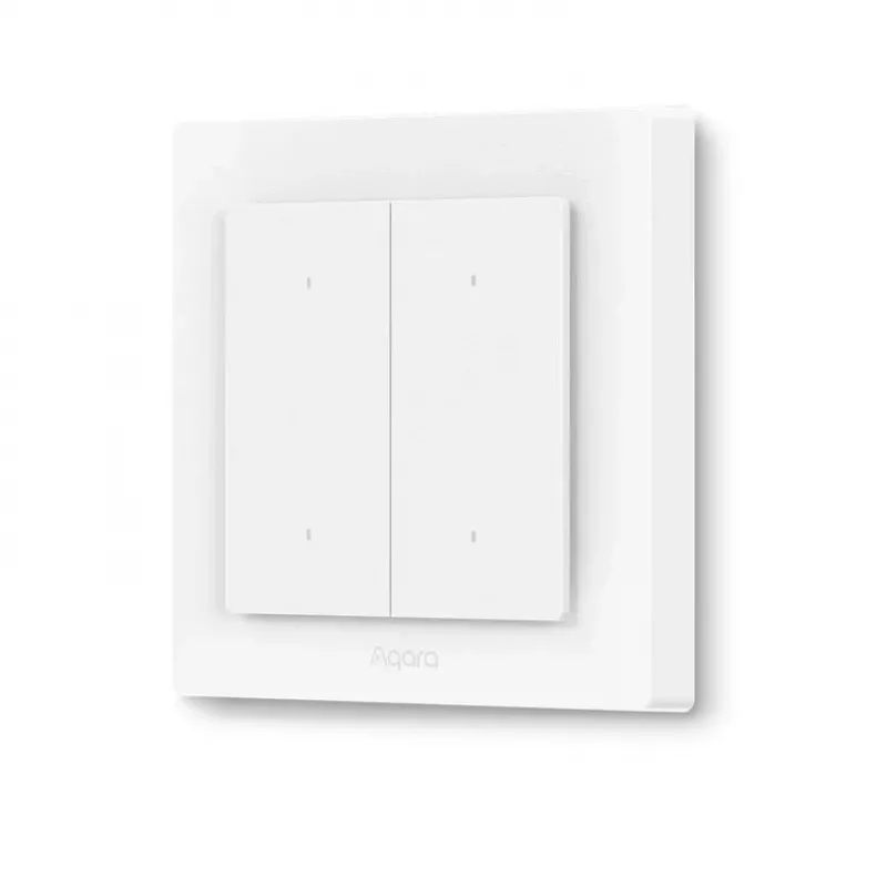 Interruttore luminoso AQARA H2 EU (4 tasti, 2 canali) (WS-K08D) – interruttore a parete Zigbee e Thread con 2 relè