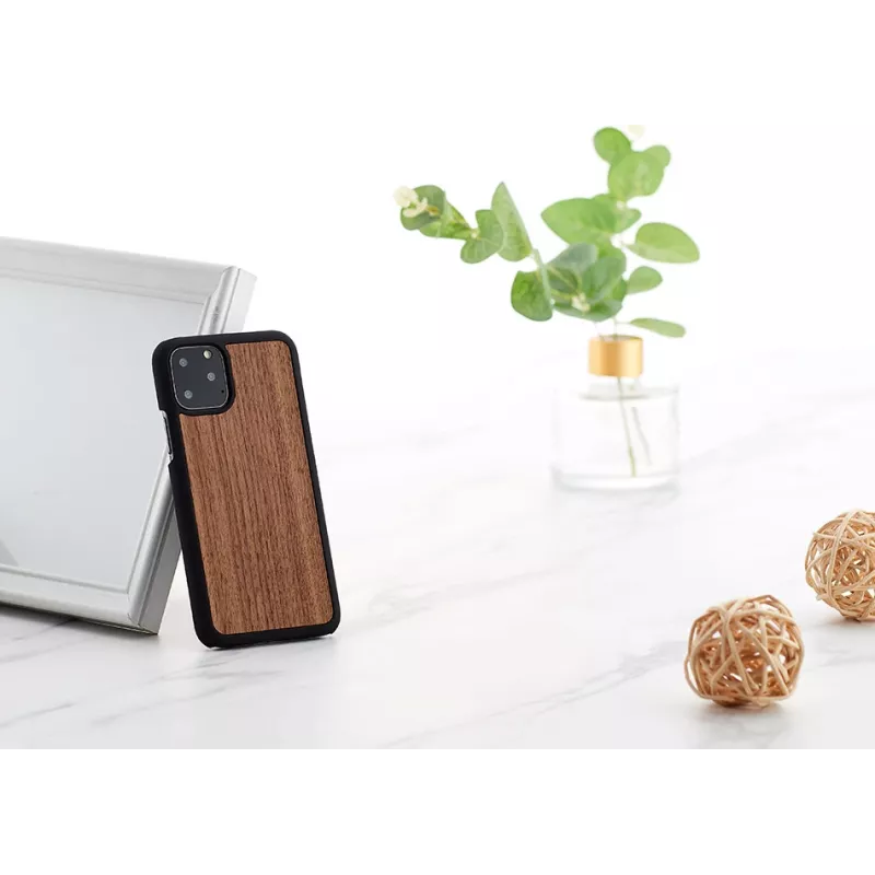 Custodia per smartphone man and wood per iPhone 11 Pro — noce nero