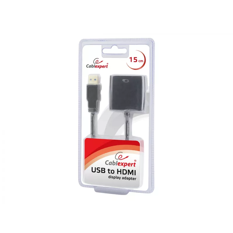 Adattatore grafico USB GEMBIRD A-USB3-HDMI-02, uscita HDMI, fino a 1920x1080, nero, 36 g