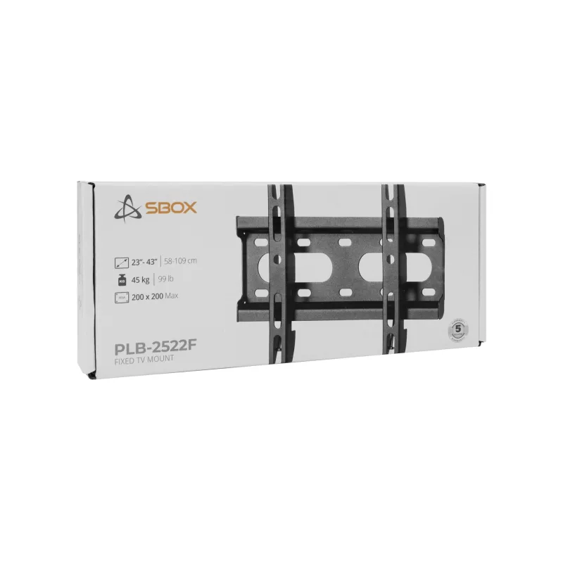 Supporto di montaggio SBOX PLB-2522F-2 per carichi 23–43/45 kg, piastra 200×200 mm
