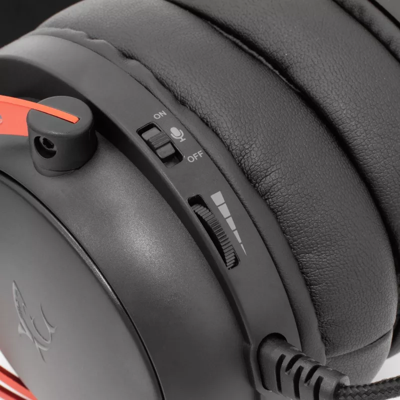 Cuffie White Shark GH-2341 Gorilla nero/rosso