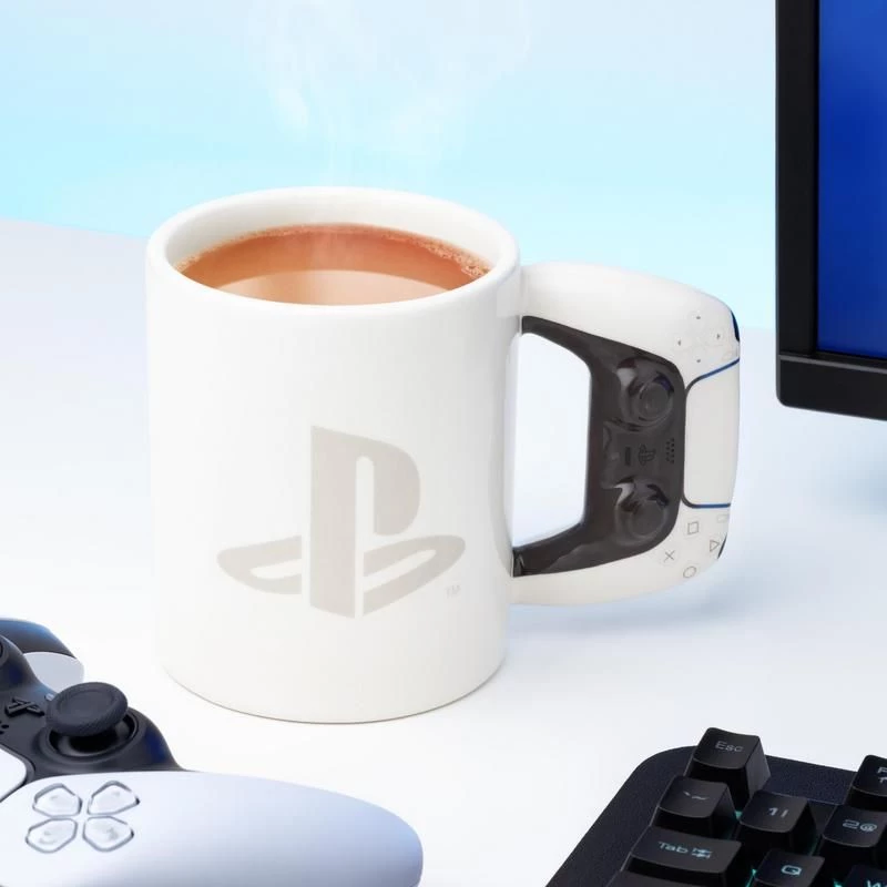 Tazza Paladone PlayStation sagomata PS5 bianca 0,48 L singola